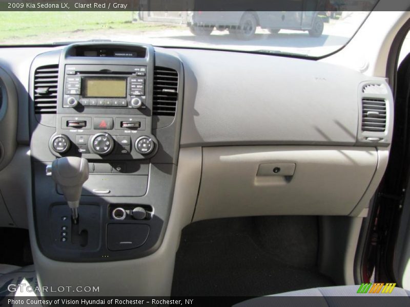 Claret Red / Gray 2009 Kia Sedona LX