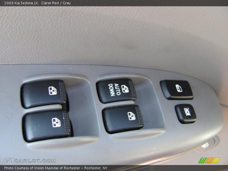 Claret Red / Gray 2009 Kia Sedona LX