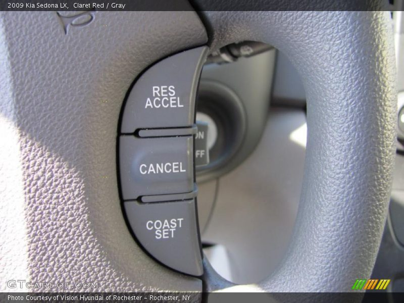 Claret Red / Gray 2009 Kia Sedona LX