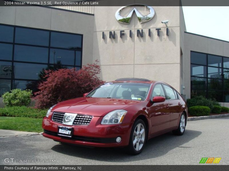 Red Opulence / Cafe Latte 2004 Nissan Maxima 3.5 SE