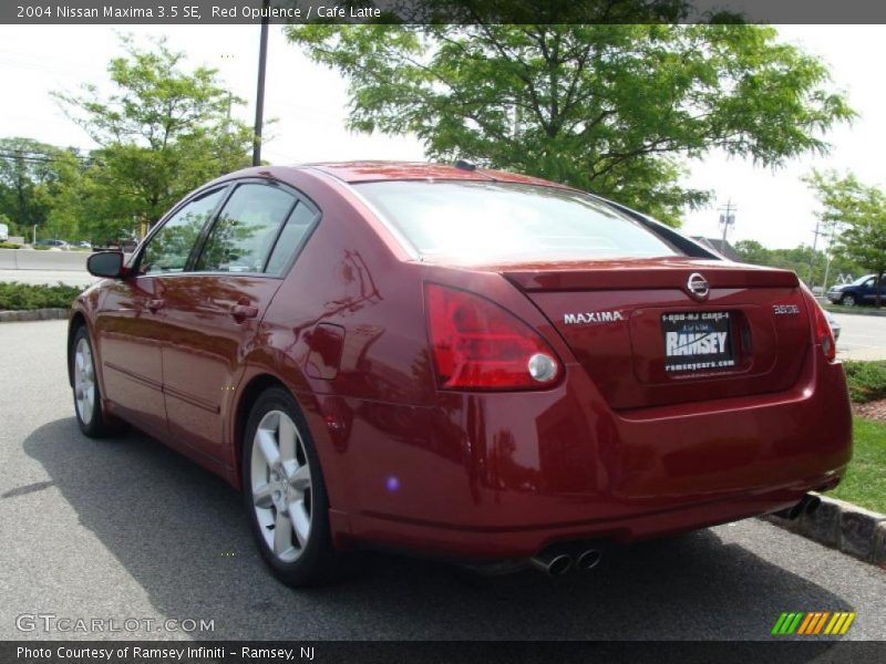 Red Opulence / Cafe Latte 2004 Nissan Maxima 3.5 SE