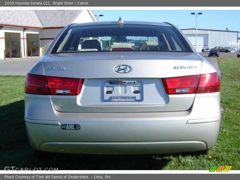 Bright Silver / Camel 2009 Hyundai Sonata GLS