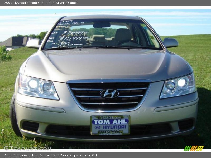 Bright Silver / Camel 2009 Hyundai Sonata GLS
