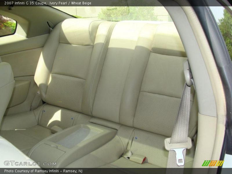 Ivory Pearl / Wheat Beige 2007 Infiniti G 35 Coupe