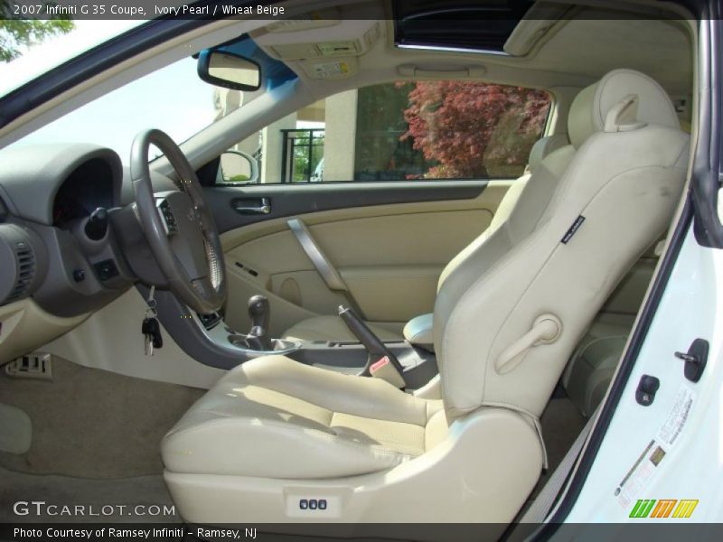 Ivory Pearl / Wheat Beige 2007 Infiniti G 35 Coupe