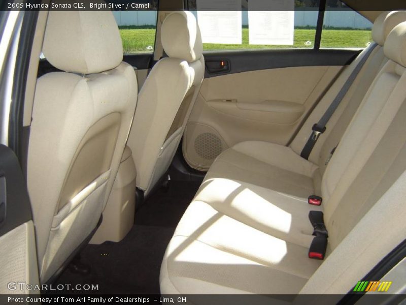Bright Silver / Camel 2009 Hyundai Sonata GLS