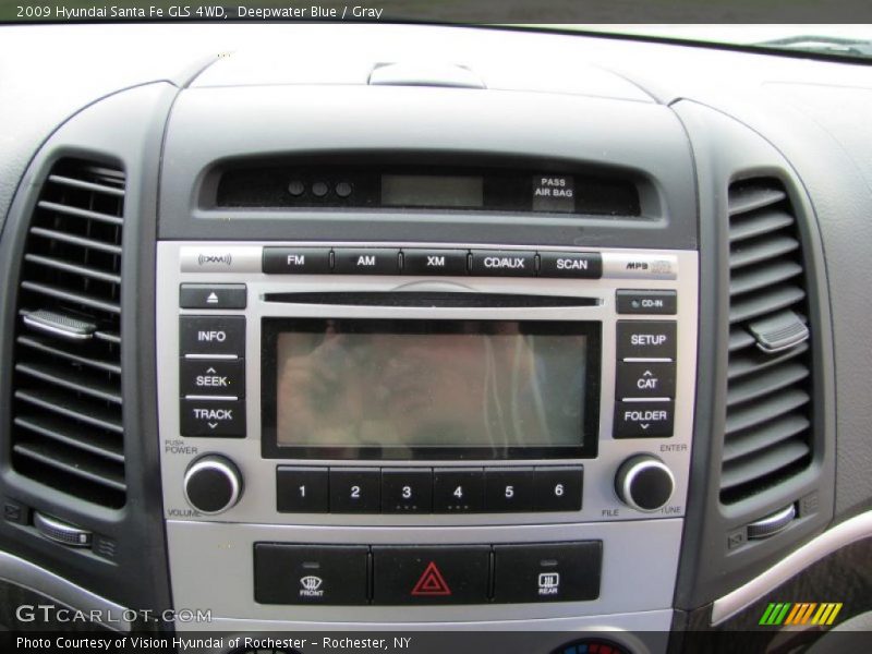 Deepwater Blue / Gray 2009 Hyundai Santa Fe GLS 4WD