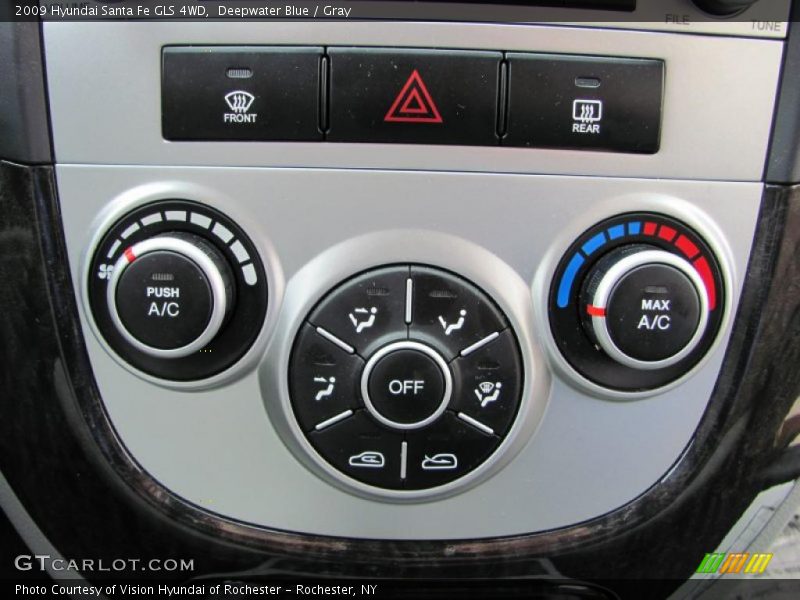 Deepwater Blue / Gray 2009 Hyundai Santa Fe GLS 4WD