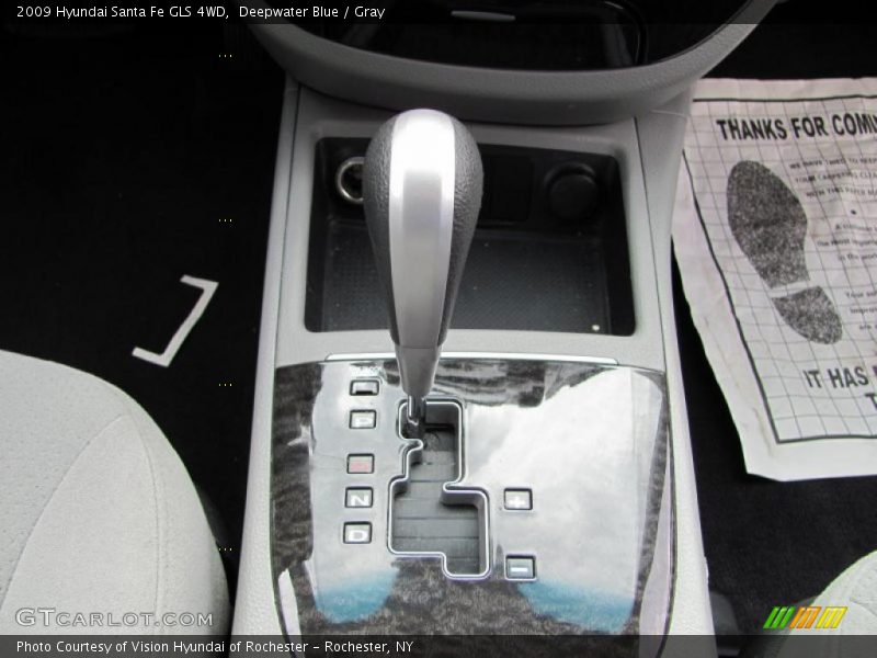 Deepwater Blue / Gray 2009 Hyundai Santa Fe GLS 4WD