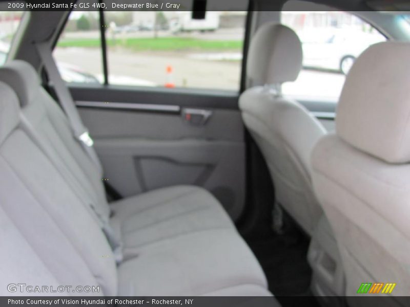 Deepwater Blue / Gray 2009 Hyundai Santa Fe GLS 4WD