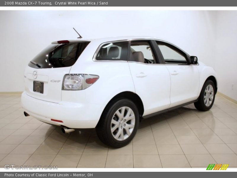 Crystal White Pearl Mica / Sand 2008 Mazda CX-7 Touring