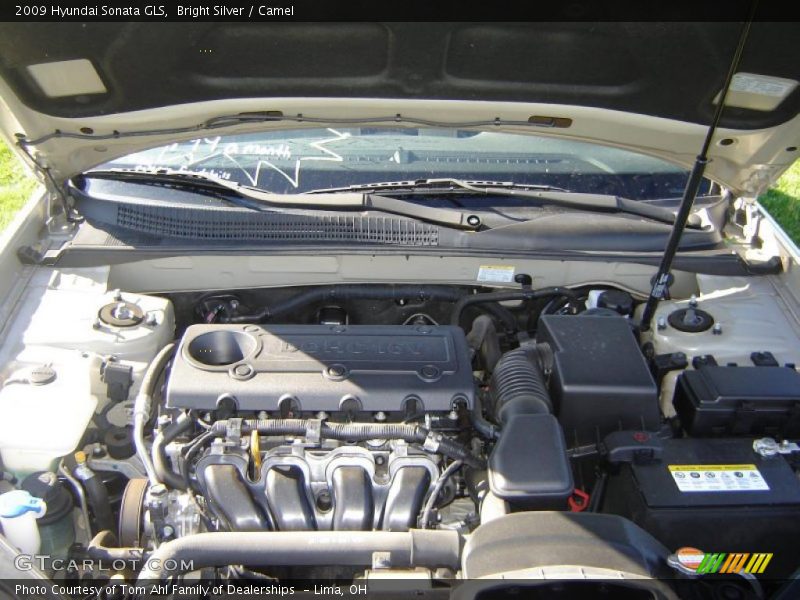 Bright Silver / Camel 2009 Hyundai Sonata GLS