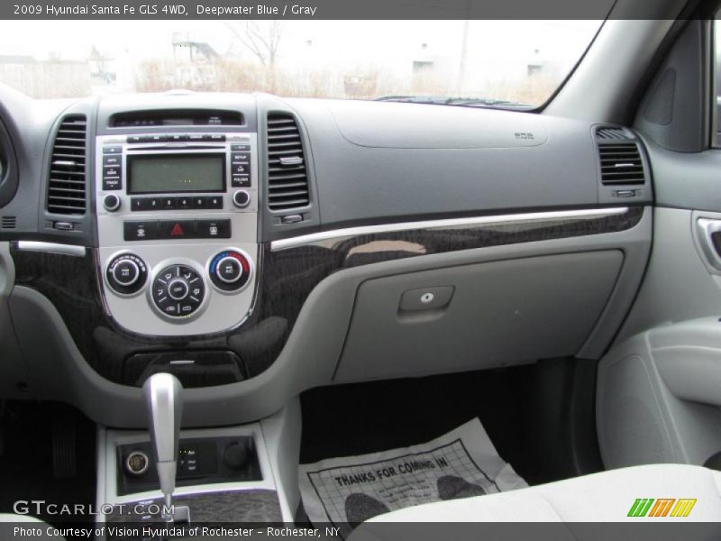 Deepwater Blue / Gray 2009 Hyundai Santa Fe GLS 4WD