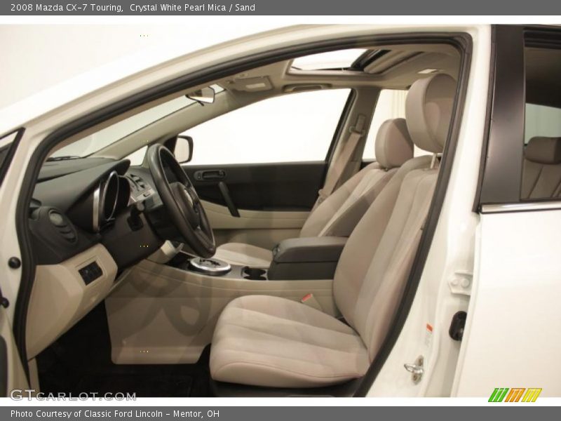 Crystal White Pearl Mica / Sand 2008 Mazda CX-7 Touring