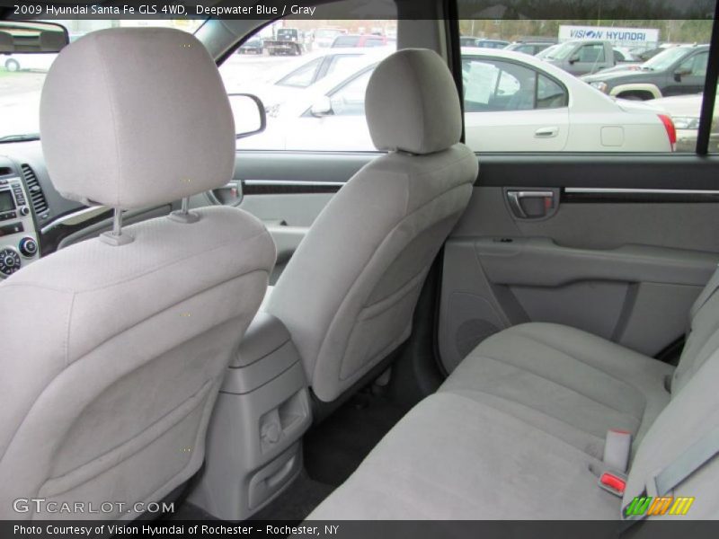 Deepwater Blue / Gray 2009 Hyundai Santa Fe GLS 4WD
