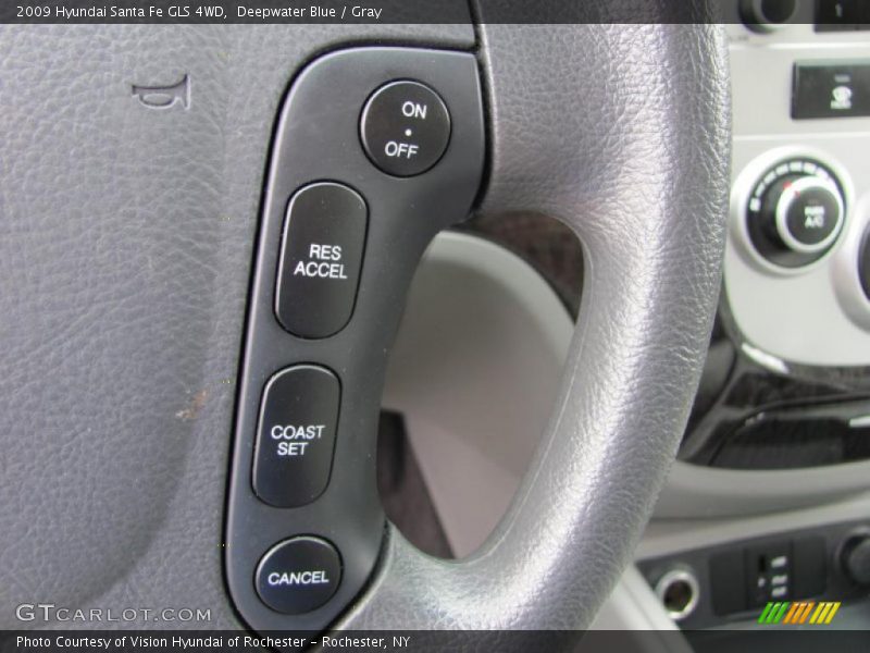 Deepwater Blue / Gray 2009 Hyundai Santa Fe GLS 4WD