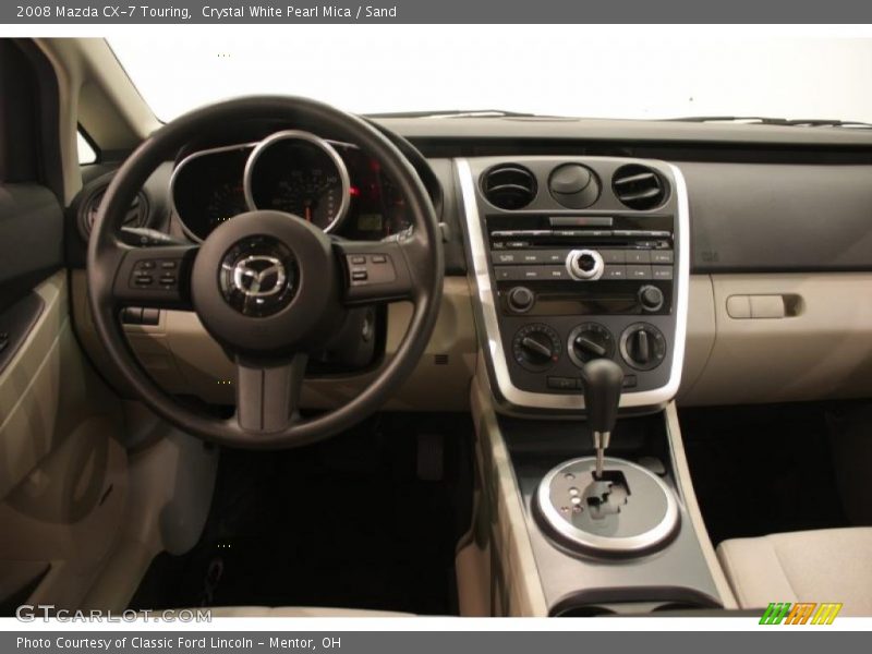Crystal White Pearl Mica / Sand 2008 Mazda CX-7 Touring