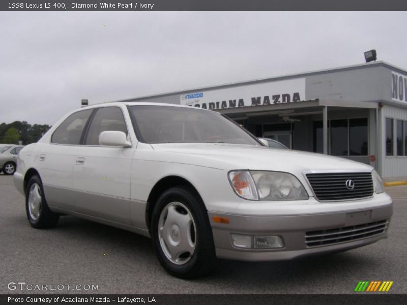 Diamond White Pearl / Ivory 1998 Lexus LS 400