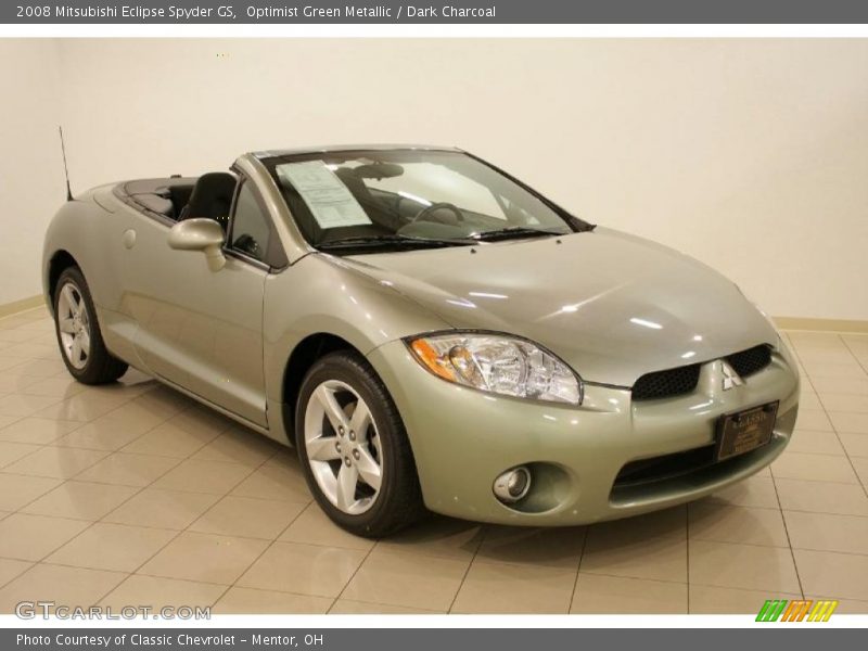 Optimist Green Metallic / Dark Charcoal 2008 Mitsubishi Eclipse Spyder GS