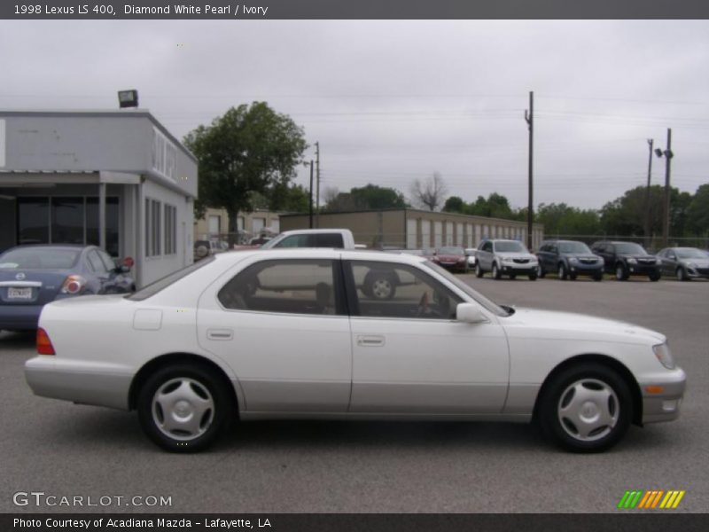 Diamond White Pearl / Ivory 1998 Lexus LS 400