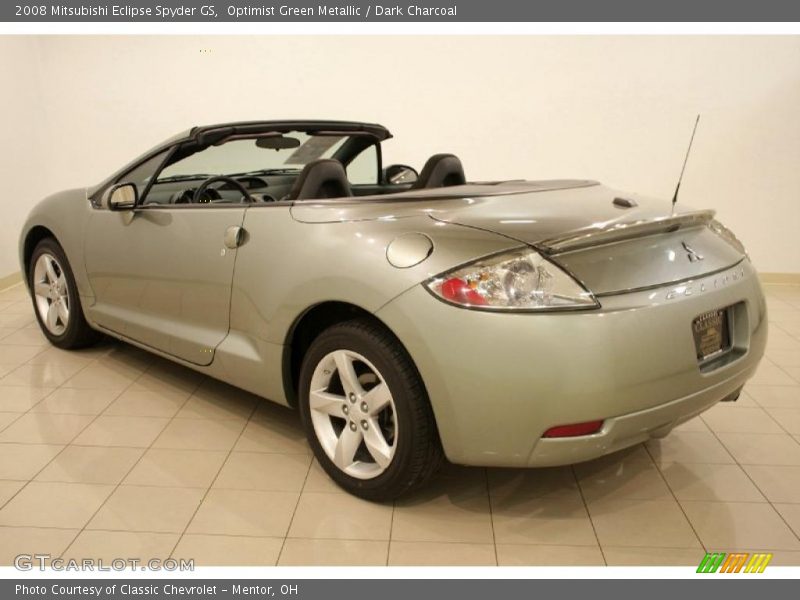 Optimist Green Metallic / Dark Charcoal 2008 Mitsubishi Eclipse Spyder GS
