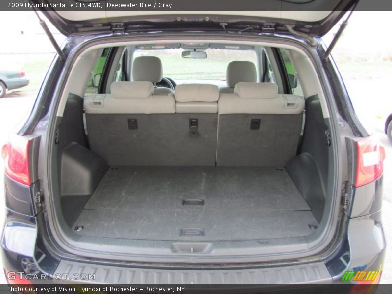 Deepwater Blue / Gray 2009 Hyundai Santa Fe GLS 4WD