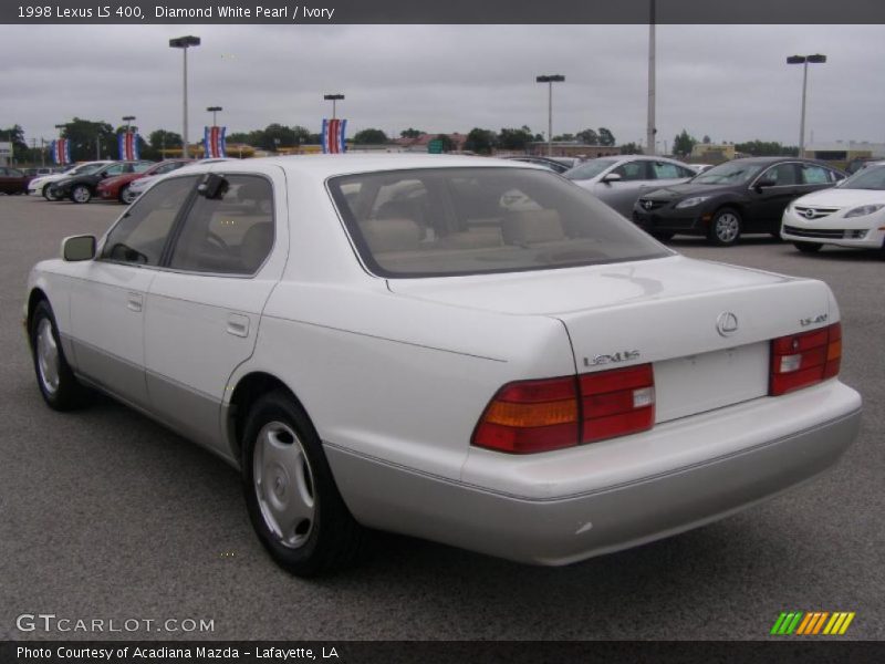 Diamond White Pearl / Ivory 1998 Lexus LS 400