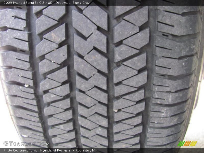 Deepwater Blue / Gray 2009 Hyundai Santa Fe GLS 4WD