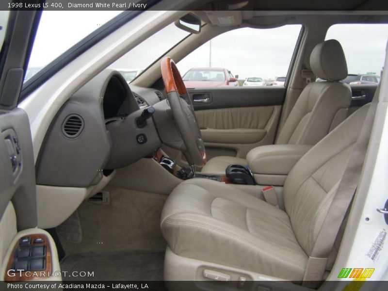 Diamond White Pearl / Ivory 1998 Lexus LS 400