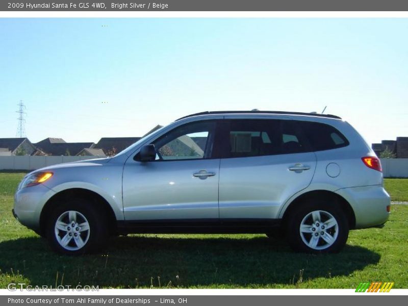 Bright Silver / Beige 2009 Hyundai Santa Fe GLS 4WD