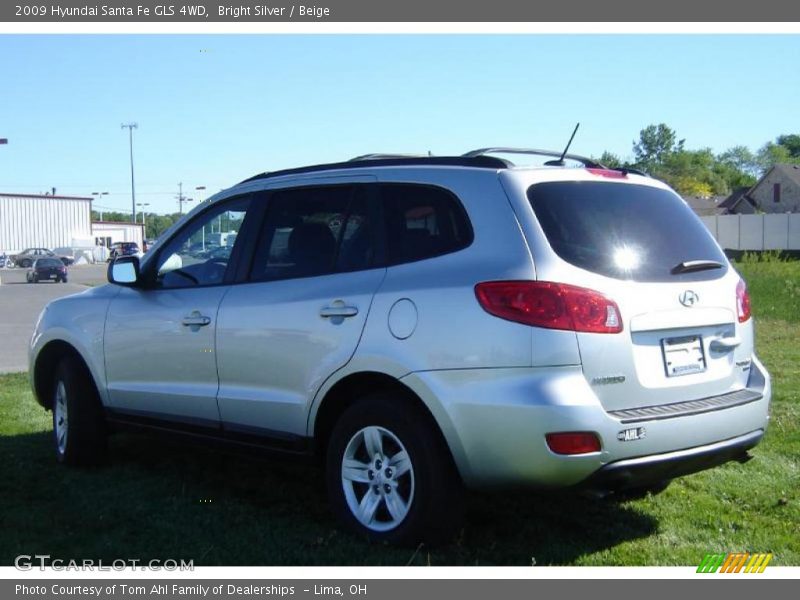 Bright Silver / Beige 2009 Hyundai Santa Fe GLS 4WD