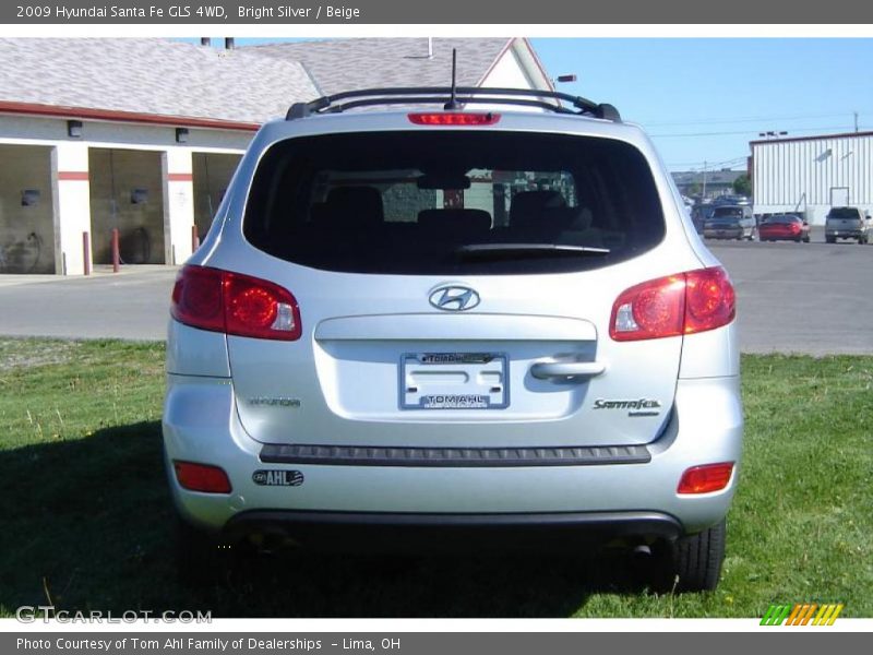 Bright Silver / Beige 2009 Hyundai Santa Fe GLS 4WD