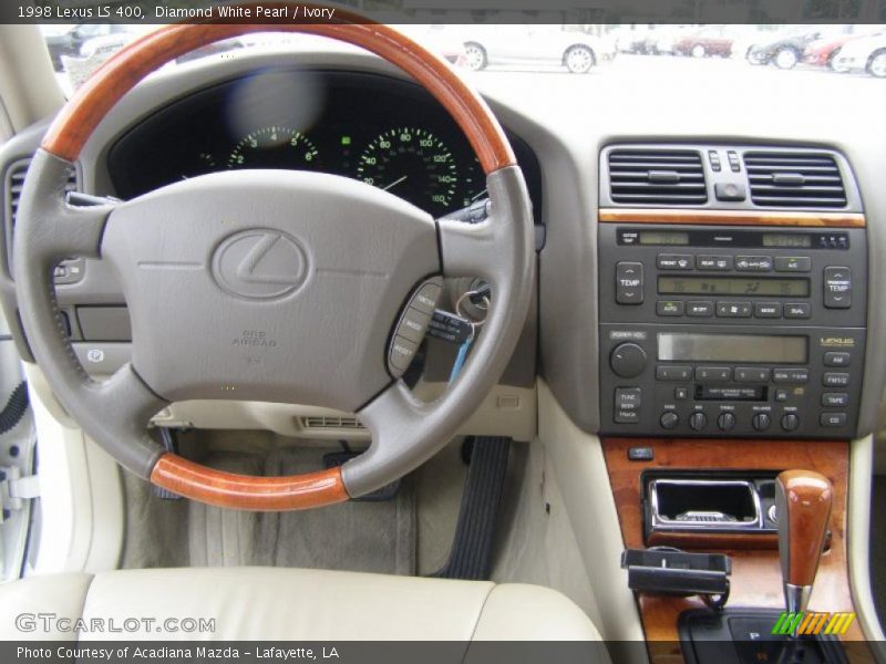 Diamond White Pearl / Ivory 1998 Lexus LS 400