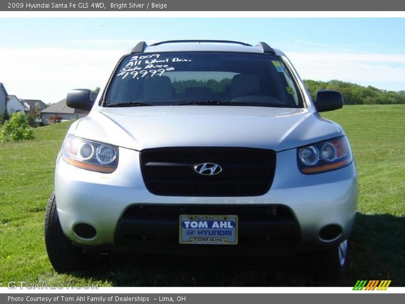 Bright Silver / Beige 2009 Hyundai Santa Fe GLS 4WD