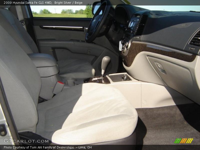 Bright Silver / Beige 2009 Hyundai Santa Fe GLS 4WD