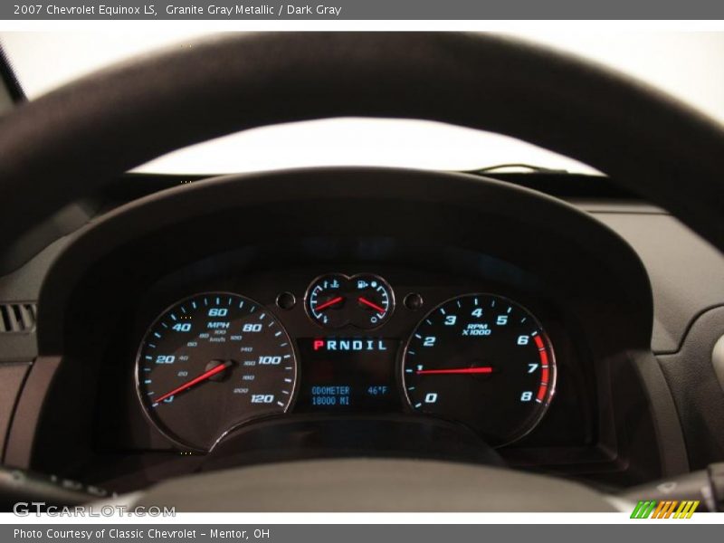 Granite Gray Metallic / Dark Gray 2007 Chevrolet Equinox LS