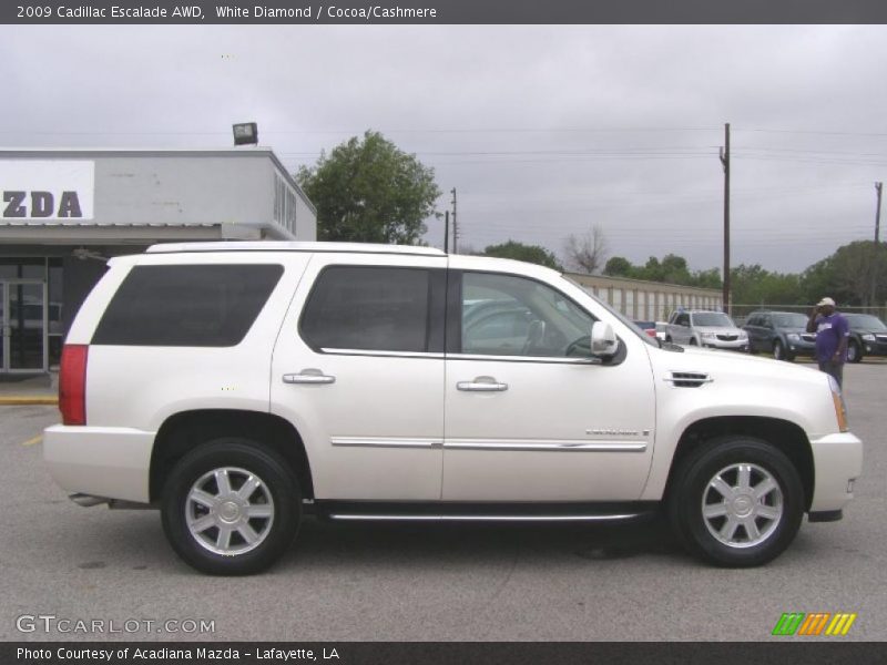 White Diamond / Cocoa/Cashmere 2009 Cadillac Escalade AWD