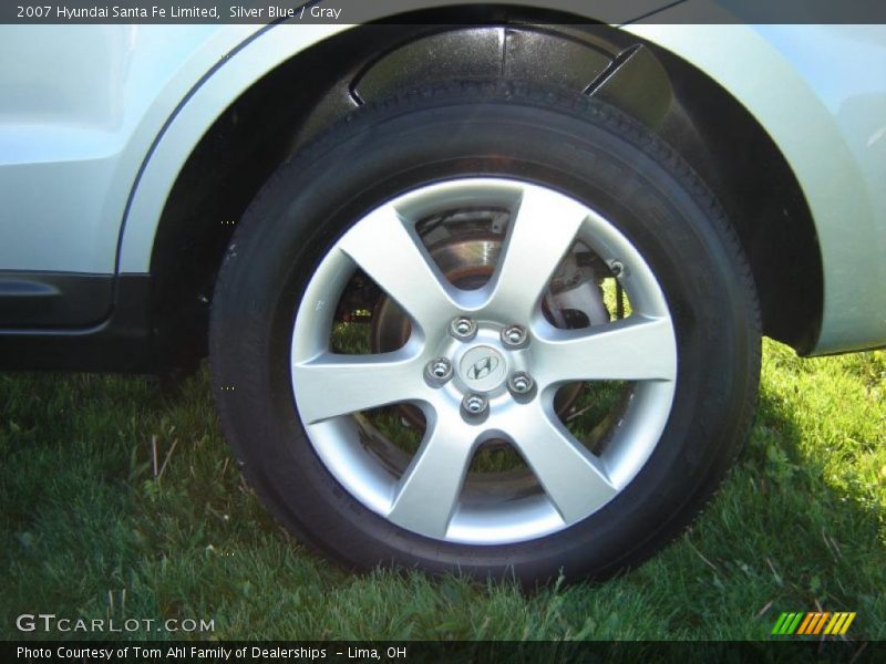 Silver Blue / Gray 2007 Hyundai Santa Fe Limited