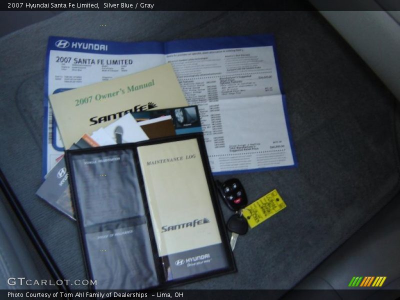 Silver Blue / Gray 2007 Hyundai Santa Fe Limited