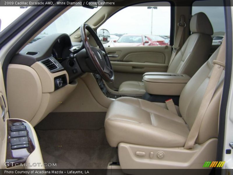White Diamond / Cocoa/Cashmere 2009 Cadillac Escalade AWD