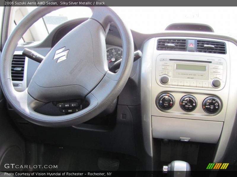 Silky Silver Metallic / Black 2006 Suzuki Aerio AWD Sedan