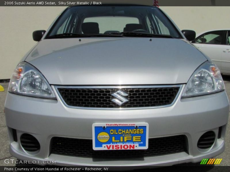 Silky Silver Metallic / Black 2006 Suzuki Aerio AWD Sedan