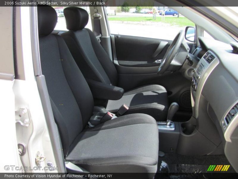 Silky Silver Metallic / Black 2006 Suzuki Aerio AWD Sedan