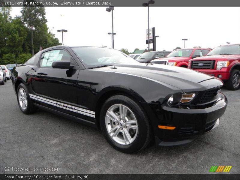 Ebony Black / Charcoal Black 2011 Ford Mustang V6 Coupe