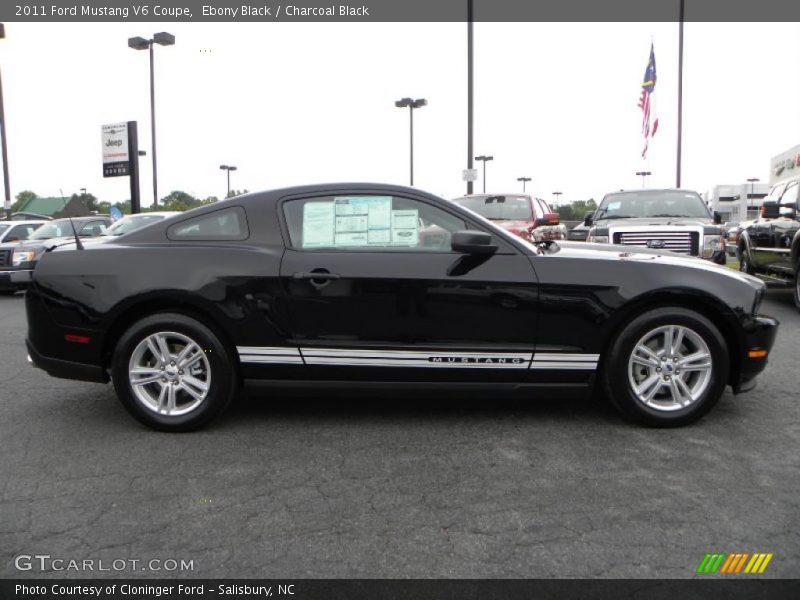 Ebony Black / Charcoal Black 2011 Ford Mustang V6 Coupe