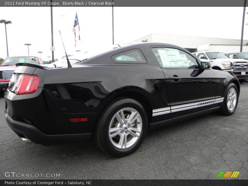 Ebony Black / Charcoal Black 2011 Ford Mustang V6 Coupe