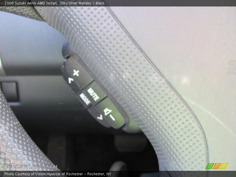 Silky Silver Metallic / Black 2006 Suzuki Aerio AWD Sedan