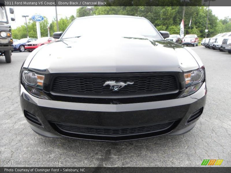 Ebony Black / Charcoal Black 2011 Ford Mustang V6 Coupe