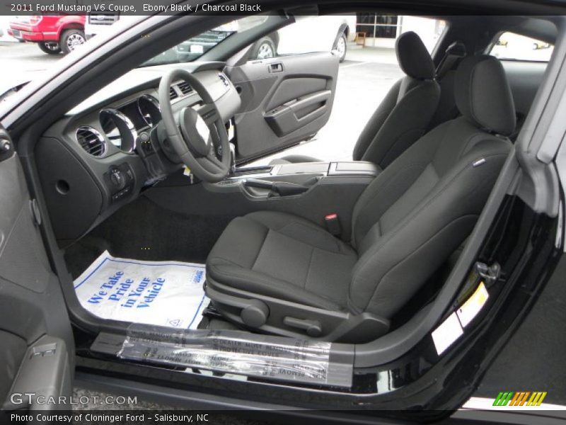 Ebony Black / Charcoal Black 2011 Ford Mustang V6 Coupe