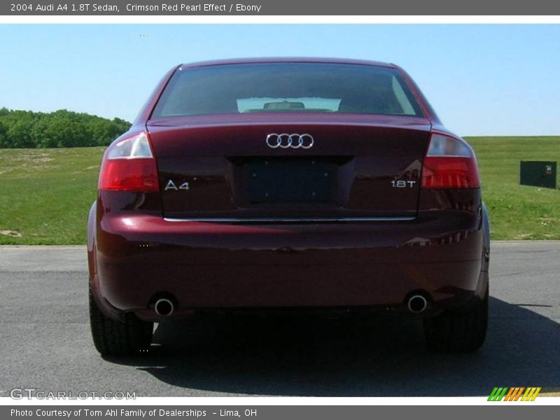 Crimson Red Pearl Effect / Ebony 2004 Audi A4 1.8T Sedan